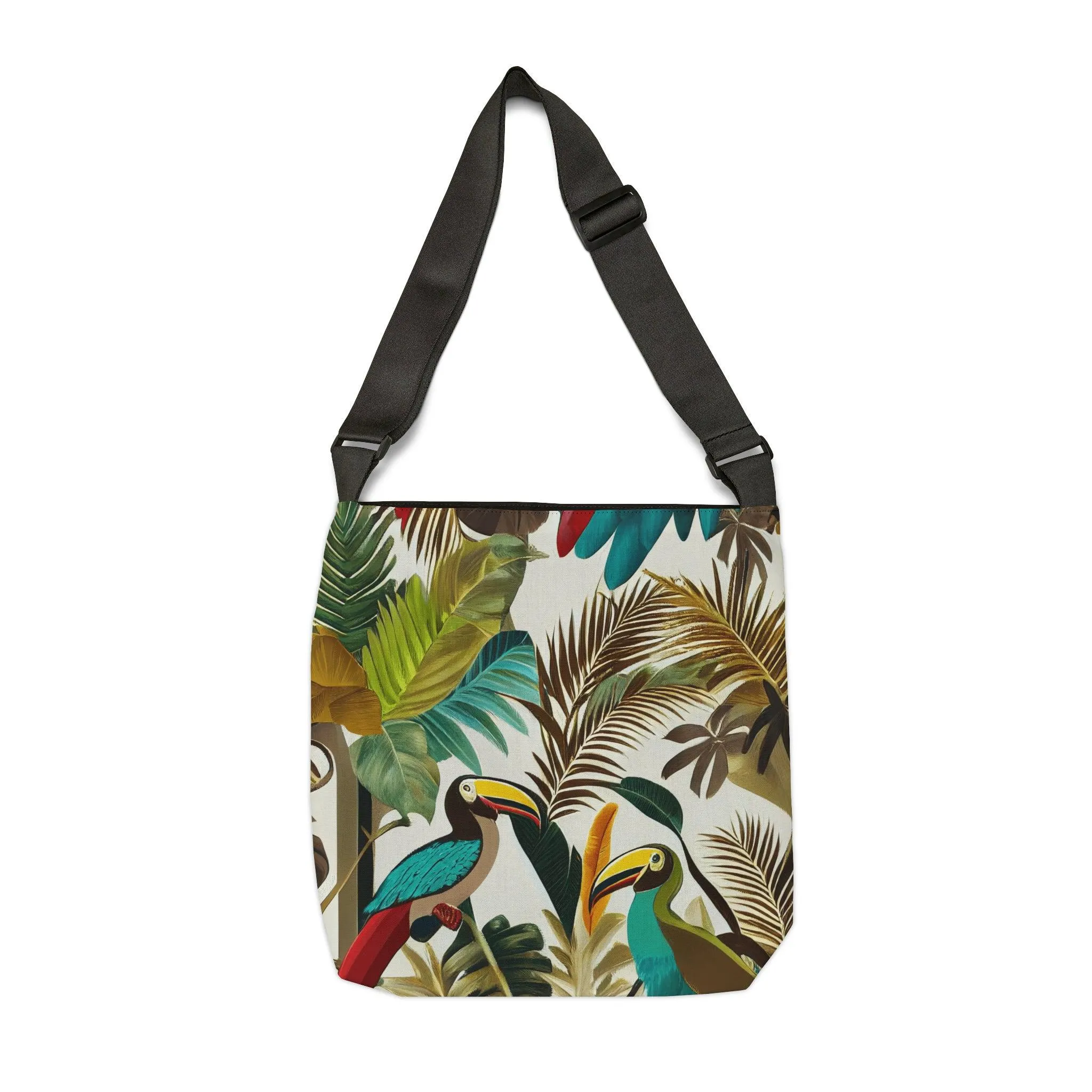 Miniaday Designs Tropical Toucan Adjustable Tote Bag