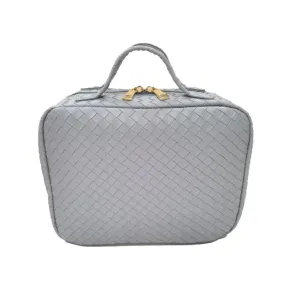 Personalized Blue Luxe Train Case