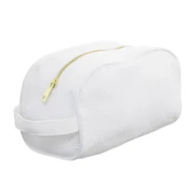 Personalized Seersucker White Traveler Pouch