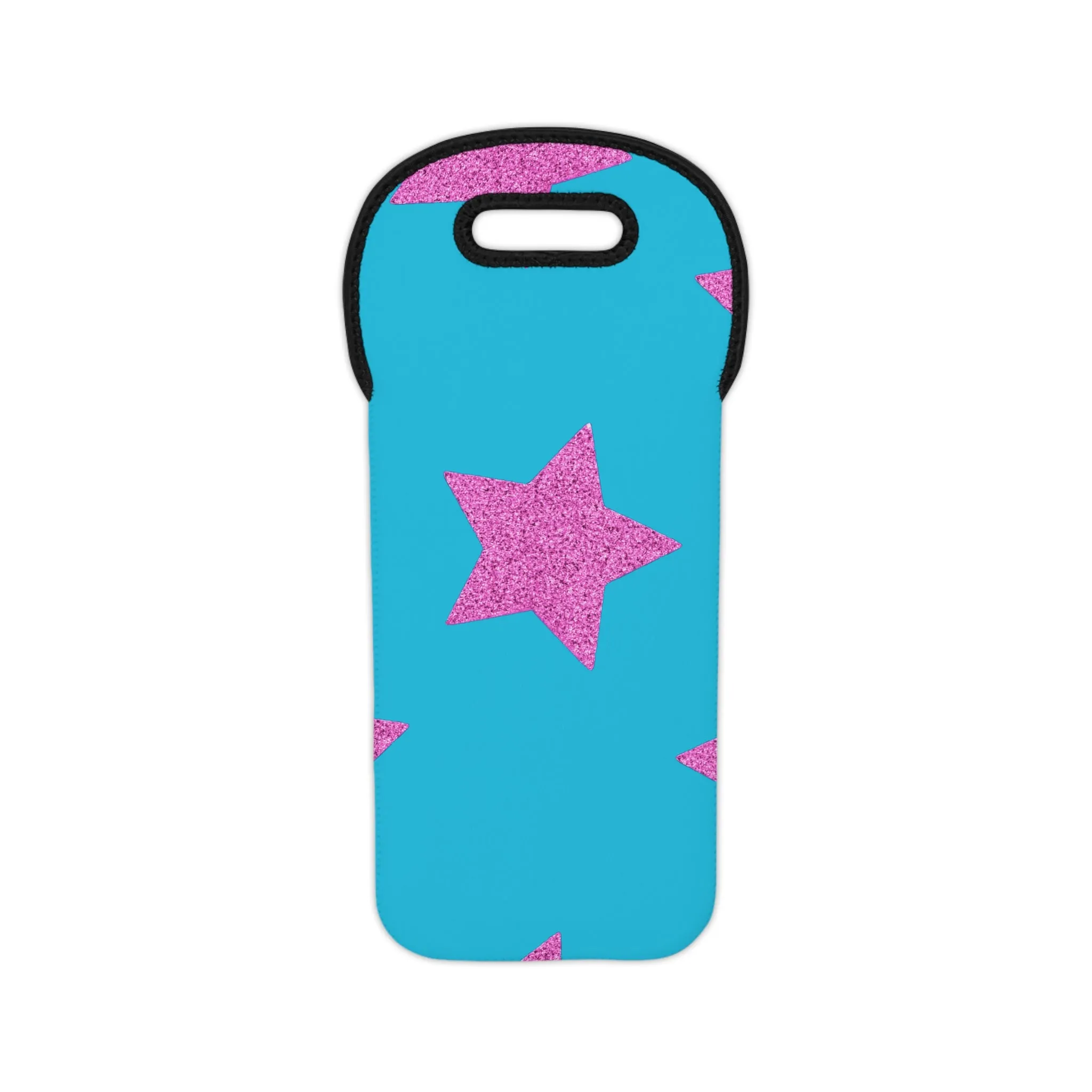 Pink Stars - Inovax Wine Tote Bag