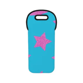 Pink Stars - Inovax Wine Tote Bag