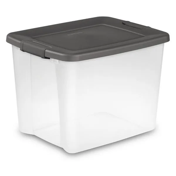 PLASTIC STORAGE FILE BOX LGL 50Qt. 19 7/8"Lx 15 1/2"W x14 3/4"H STERILITE