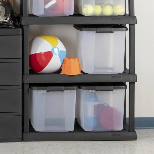 PLASTIC STORAGE FILE BOX LGL 50Qt. 19 7/8"Lx 15 1/2"W x14 3/4"H STERILITE