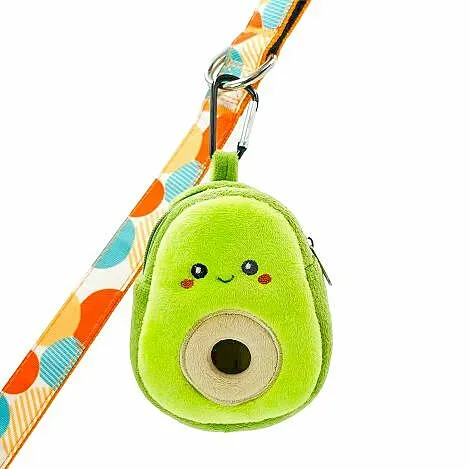 Plush Avocado Poop Bag Dispenser