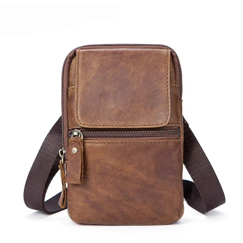 Premium Casual Waist Pack Made with Original Leather for Travelling Purposes