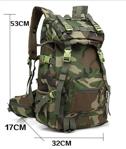Prepper 3 days Recon Backpack Outdoors Military Tactics Water Repellent Wear Resistant High Capacity backapck Hiking Camping Hunting