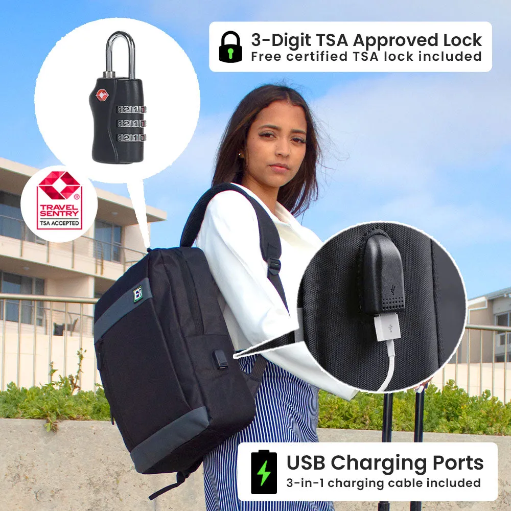 Santorini Premium Hardshell Luggage Set - 360 Spinner Wheels - 4 Pieces