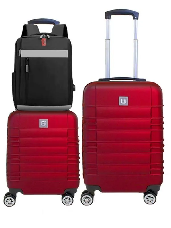 Santorini Premium Hardshell Luggage Set - 360 Spinner Wheels - 4 Pieces