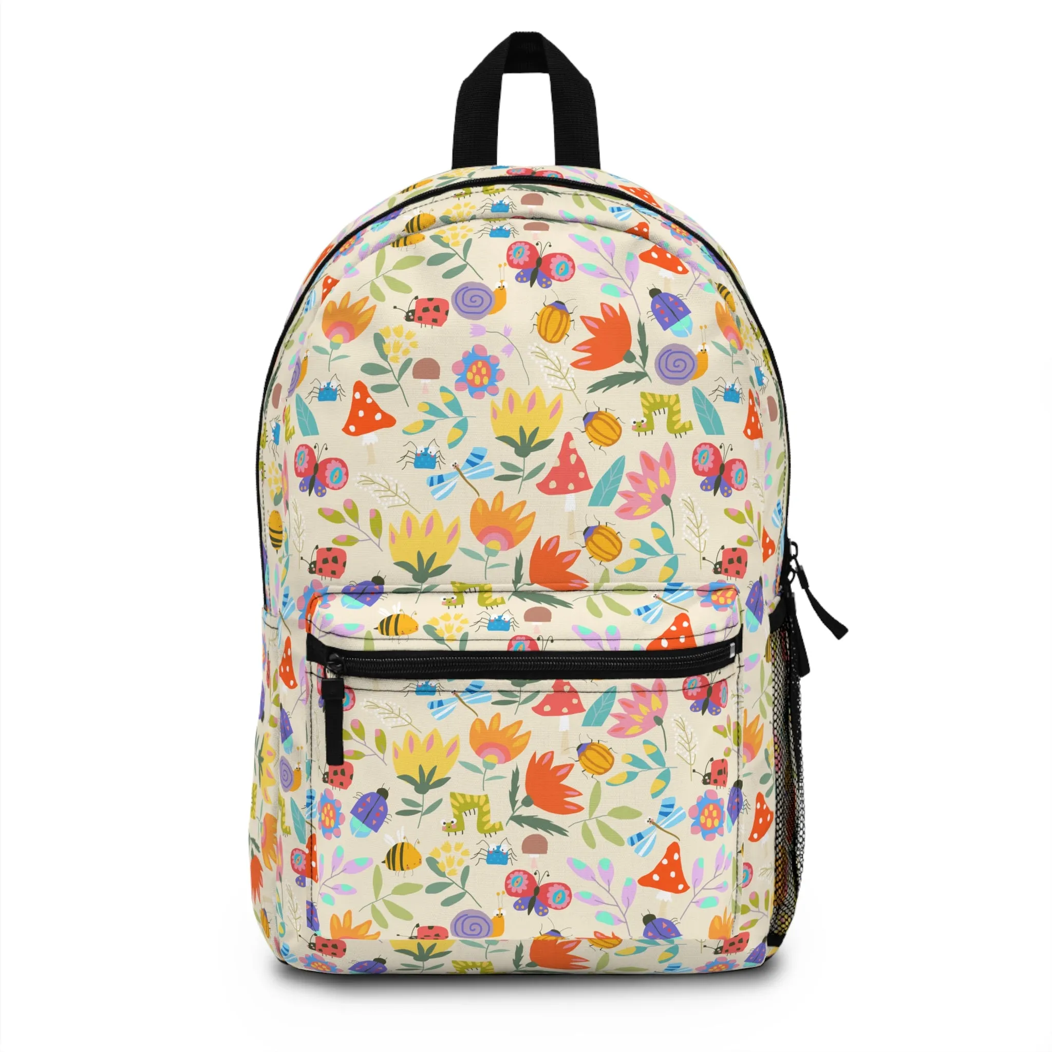 Springtime Whimsy: Ladybugs, Butterflies, and Blooming Flowers Lightweight Backpack