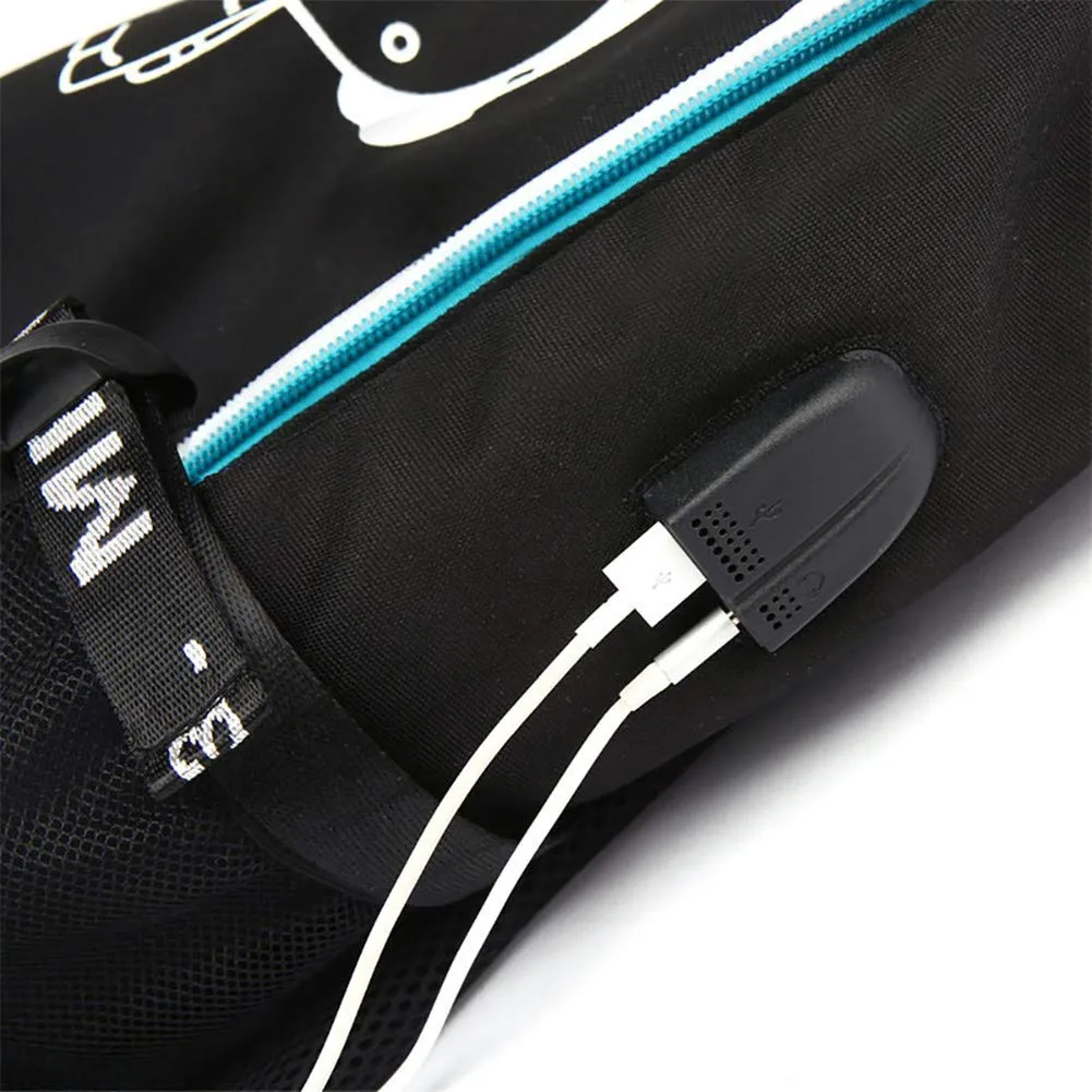 Stranger Things Backpack with USB Charging Port School Boys Girls Bookbag Laptop Backpack for Teens