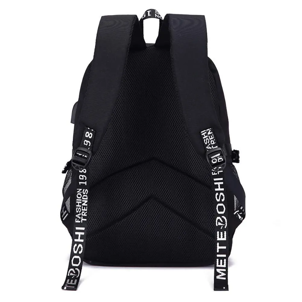 Stranger Things Backpack with USB Charging Port School Boys Girls Bookbag Laptop Backpack for Teens