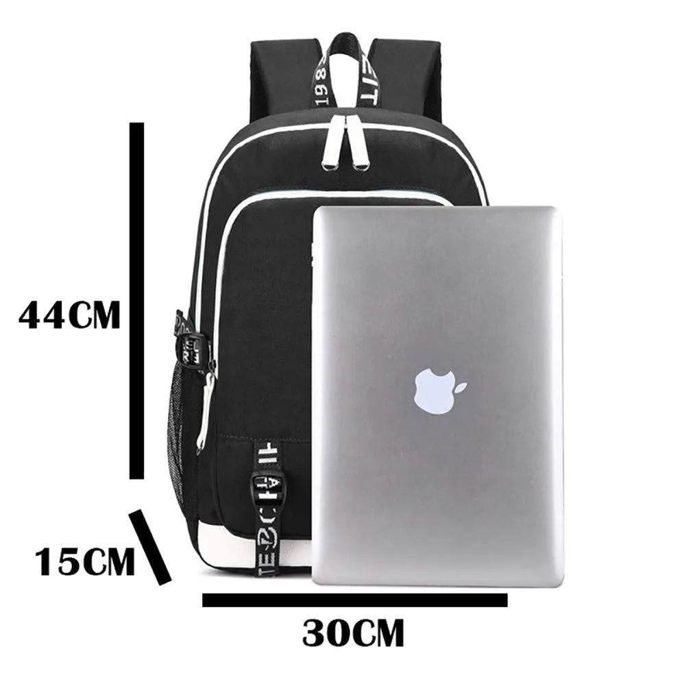 Stranger Things Backpack with USB Charging Port School Boys Girls Bookbag Laptop Backpack for Teens