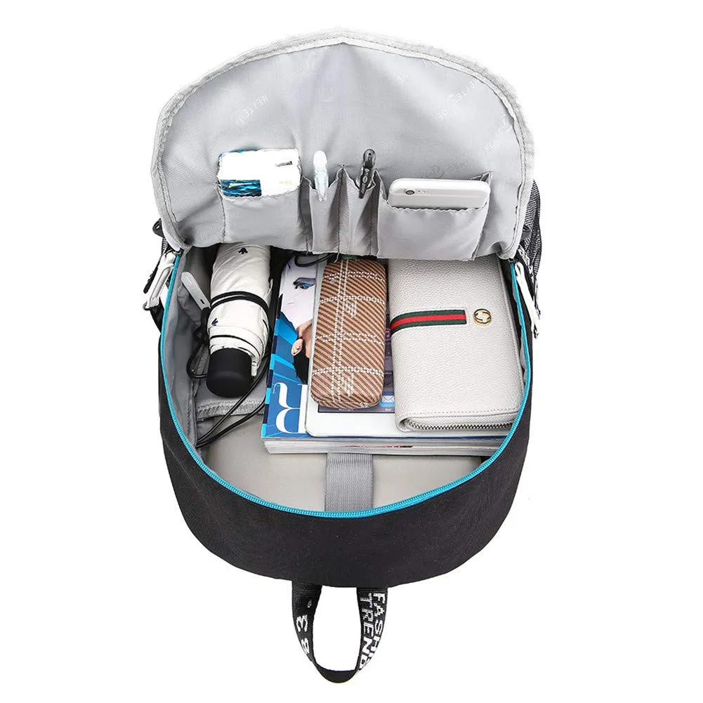 Stranger Things Backpack with USB Charging Port School Boys Girls Bookbag Laptop Backpack for Teens