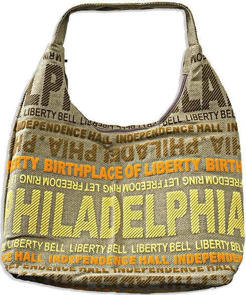 TBPH05 Robin Ruth Tote Bag - Big City - Philadelphia Tan/Orange