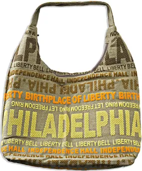 TBPH05 Robin Ruth Tote Bag - Big City - Philadelphia Tan/Orange