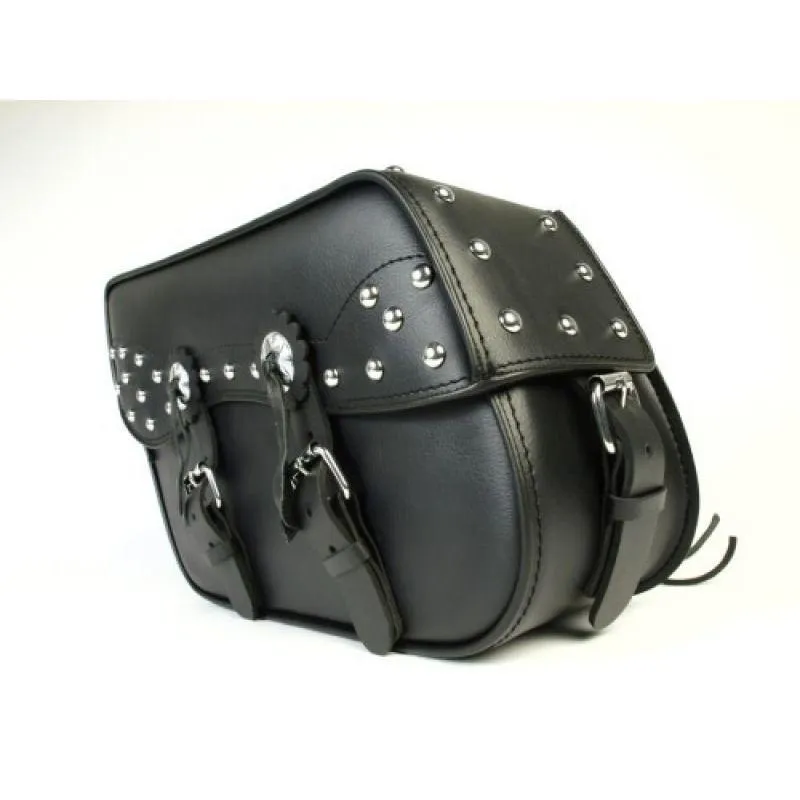 TEK LEATHER SADDLE BAG LUGGAGE AC43-TK