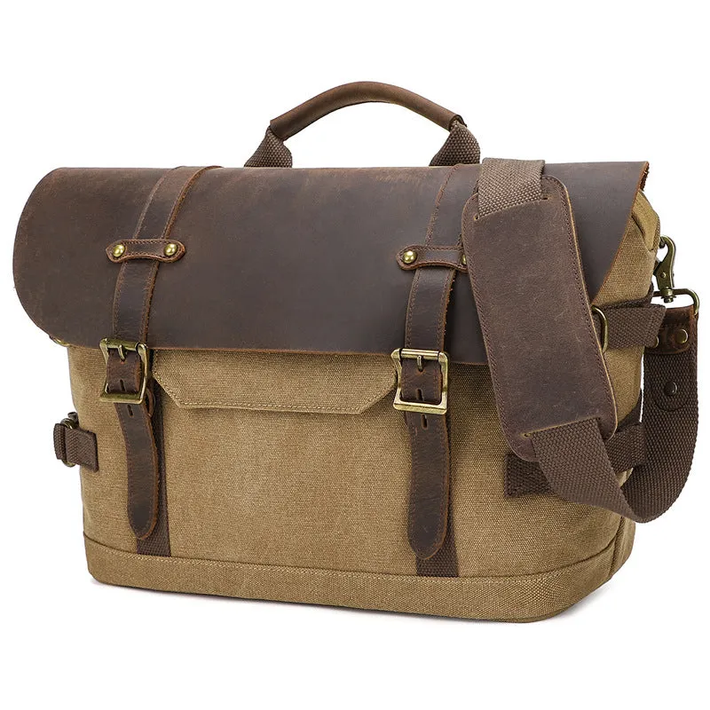 Vintage Canvas Shoulder Bag Men Messenger Bag