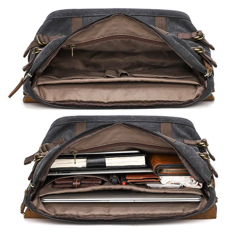 Vintage Canvas Shoulder Bag Men Messenger Bag