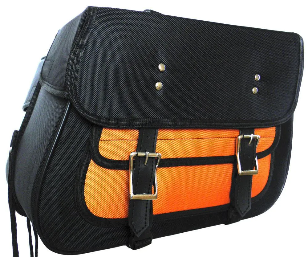 VS260 Vance Leather Medium Slant Textile Saddle Bag