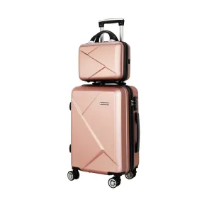 Wanderlite 2pc Luggage - TSA Lock, Lightweight Design