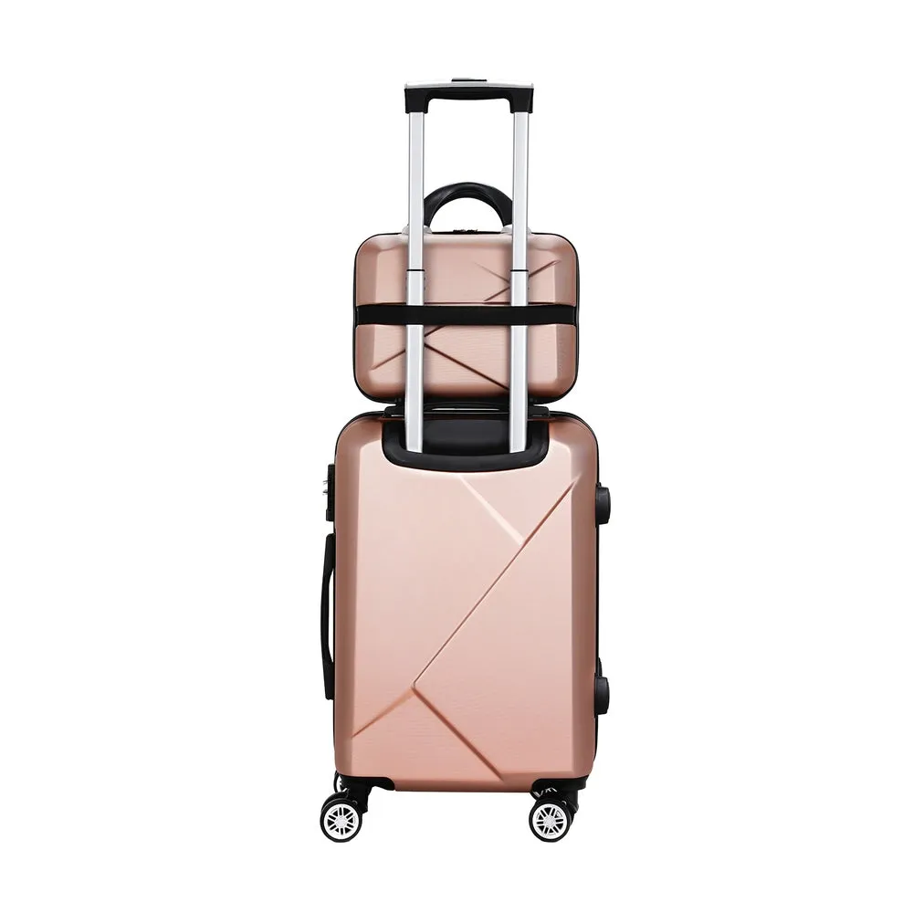 Wanderlite 2pc Luggage - TSA Lock, Lightweight Design